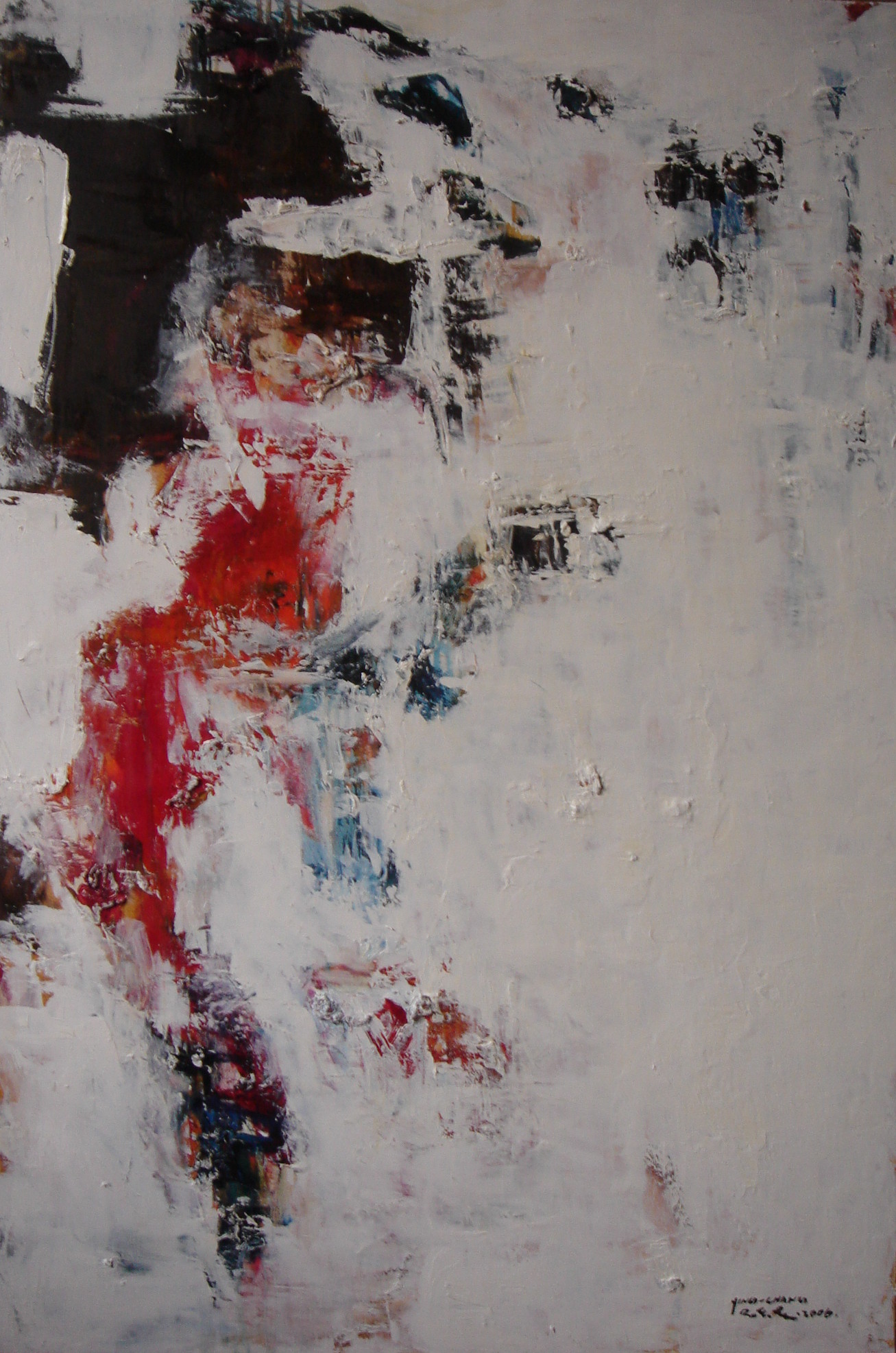 花。Flower。Oil.canvas, Cm 120 x 80, 2007